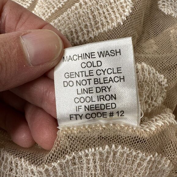 Rebellion Again Sheer Lace Mesh Duster Cardigan Womens Sz M Festival Boho Fairy - Picture 6 of 13